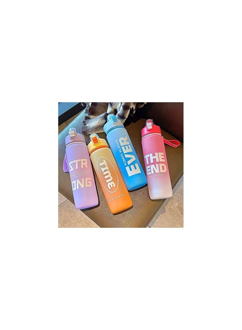 Spaceshoop Portable Water Bottle with Time Scale 1000ml  Matte Gradient Plastic - Image 1
