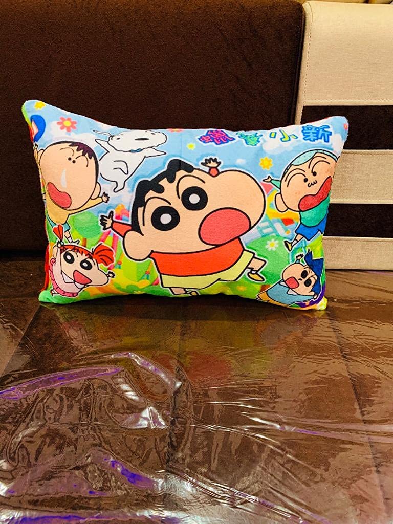 NISHOMES Velvet Printed Kids Cartoon Pillow Fiber Filled Size 12x18 Inches - Image 2