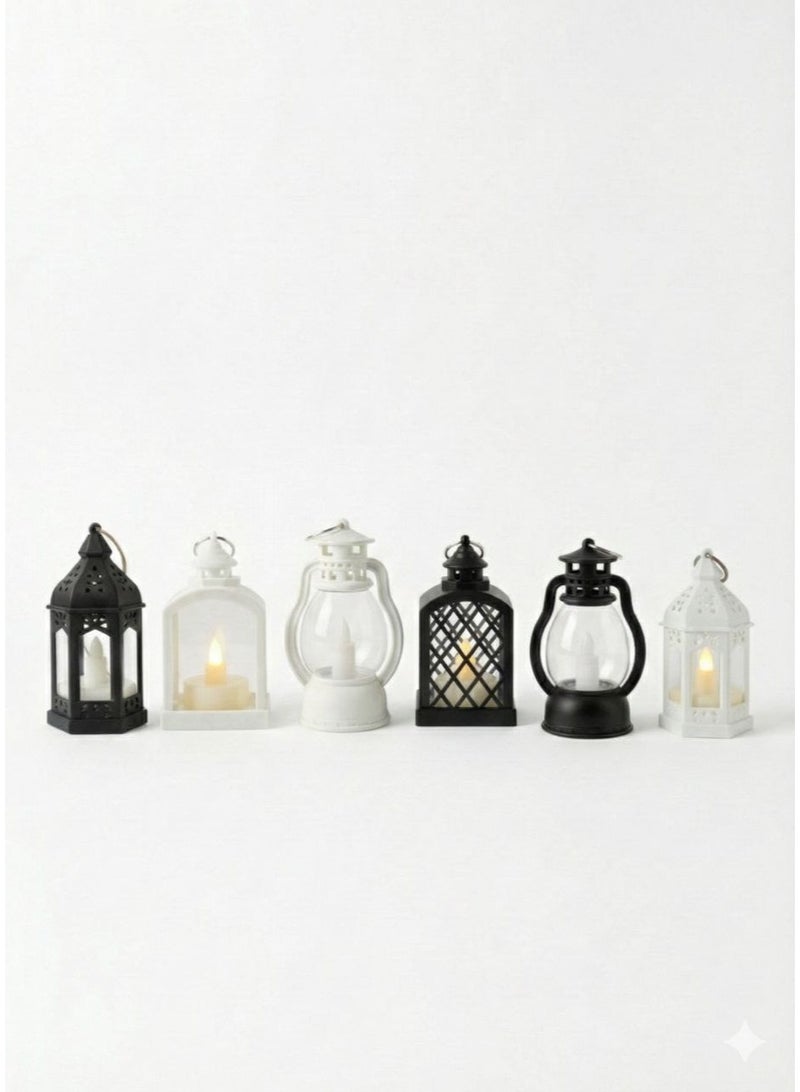 فانوس صغير 6 قطع، لعبة إضاءة رائعة للأطفال، كلاسيكي صغير، لعبة فانوس إضاءة جديدة لطيفة للأطفال، متعدد الألوان