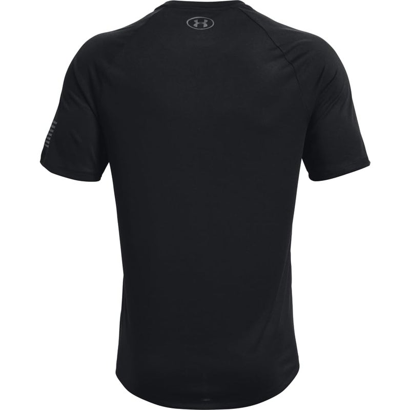 Under Armour Men's Freedom Tech Short Sleeve T-Shirt, Black (001)/Pitch Gray, Medium - Image 3