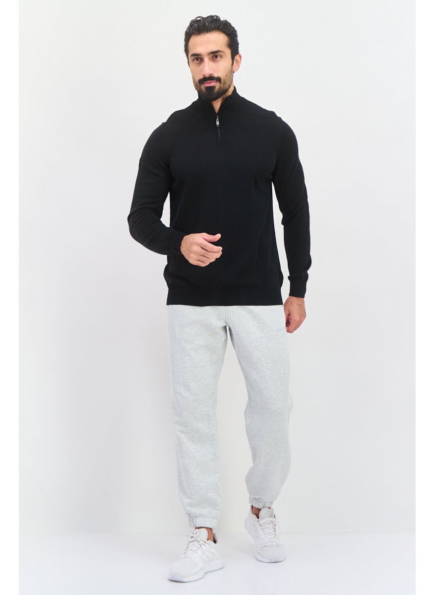 Men High Neck Long Sleeve  Knitted  Sweater, Black - pzsku/ZEAAC781DCE23825ADB63Z/45/_/1737728305/43b04659-5413-4c1a-b468-71d2ef5c9c9f