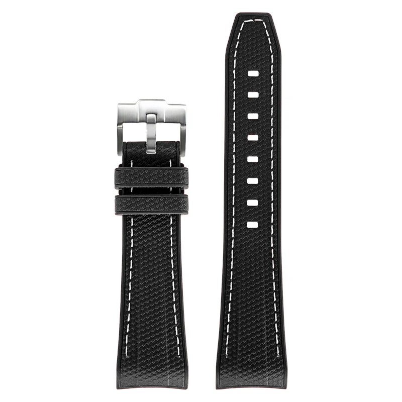 Bluejw Hot Sale 22mm TPU Rubber Watch Strap with Curved Ends – Replacement Band for Swatch & Blancpain 5 OCEANS Watches - Image 1