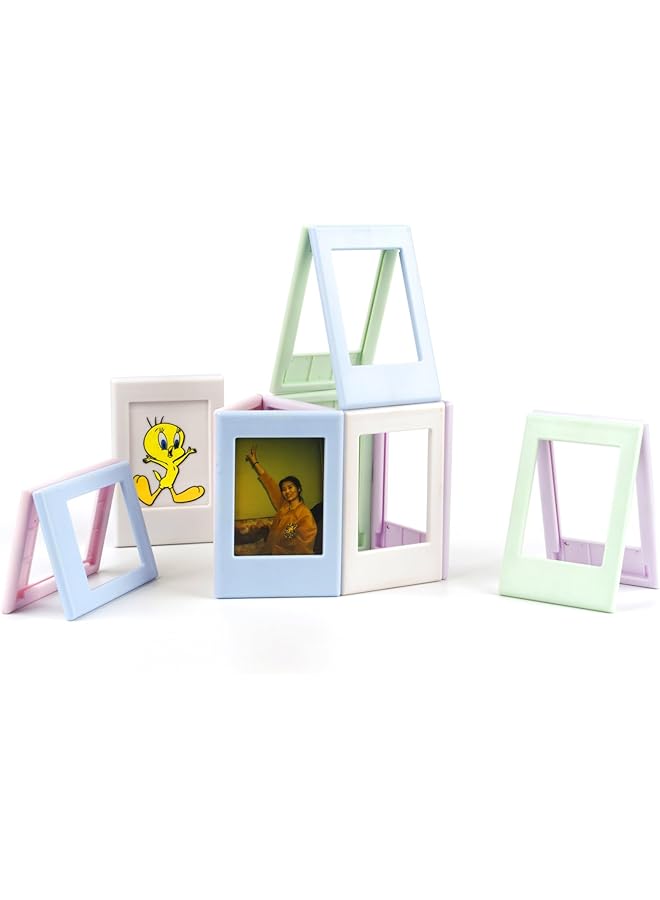 The Bros 5Pcs Creative Photo Frame, Mini Photo Frame Table, Instax Mini Photo Frame, Vertical Polaroid Photo Frame, Suitable for Polaroid and Instax Mini Evo/12/11/9/8/7, Film Photo Frame Set - Image 1