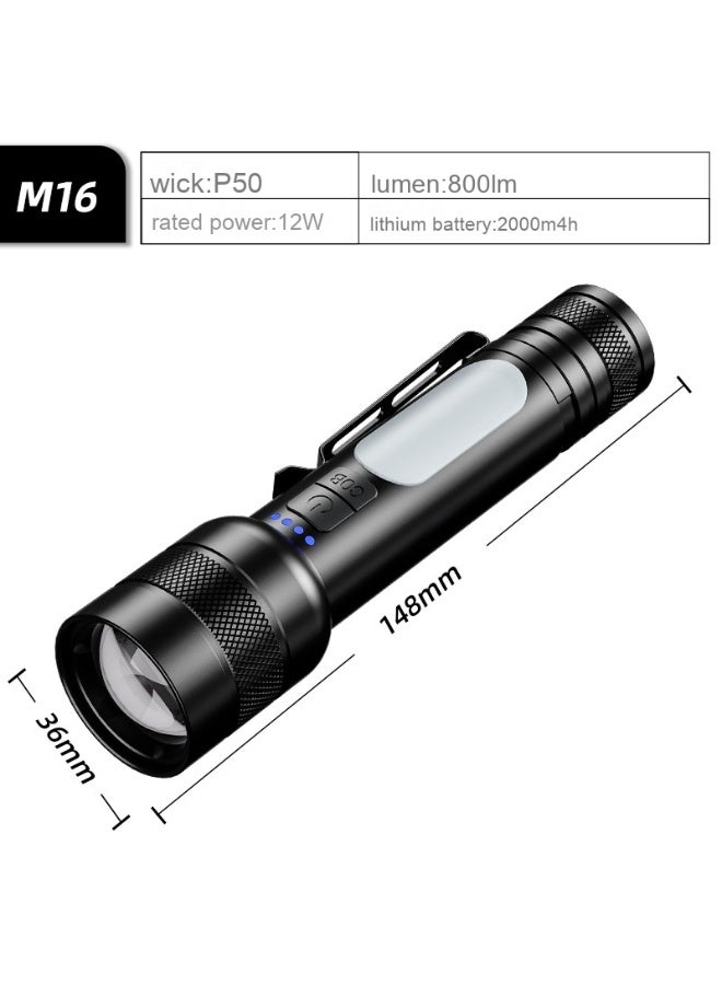 NIBEMINENT Tactical Long-Lasting Ultra-Bright Portable Flashlight for Long-Distance Use