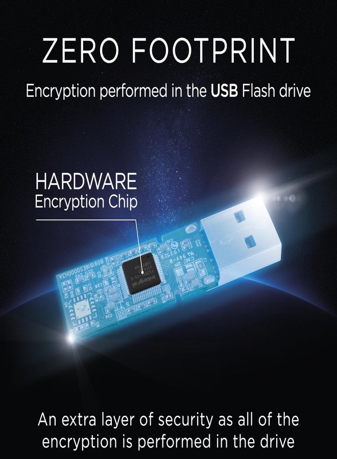 Integral Courier 8GB Encrypted USB Flash Memory - Keep Sensitive Data Safe with USB Drive Hardware Encryption - USB Flash Drive with FIPS 197 Security Standard to help with GDPR Compliance, Blue - Image 5