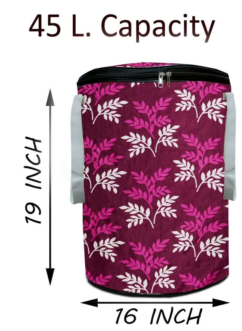 KANUSHI Industries® Designer Laundry Bag (Purple -colour)(LB-WINE-SMALL-LEVS-01) - Image 4