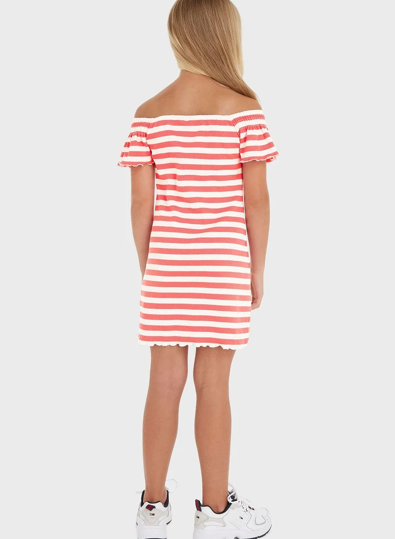 TOMMY HILFIGER Kids Striped Dress