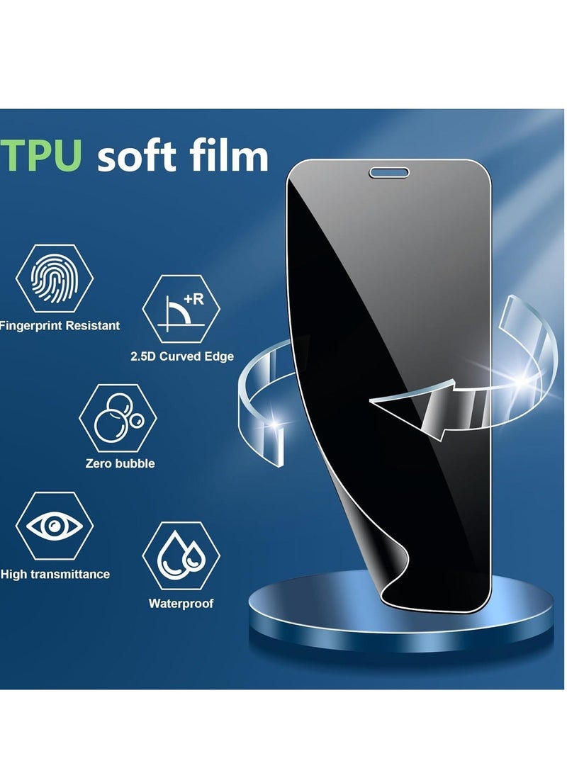 【2 Pack】 Privacy Screen Protector Compatible with Honor X9c 5G 【Anti-Spy Tempered Glass】 Ultra HD Anti-Scratch Bubble-Free Easy Install Glass - Image 2