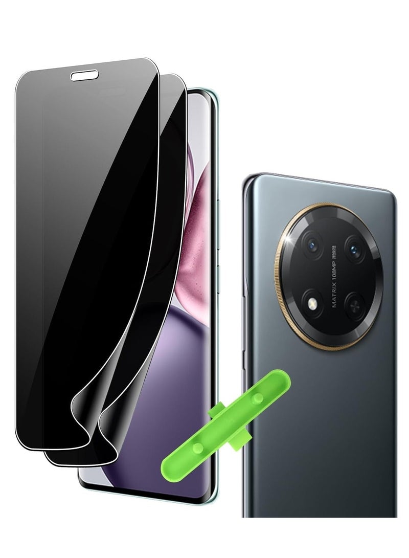 【2 Pack】 Privacy Screen Protector Compatible with Honor X9c 5G 【Anti-Spy Tempered Glass】 Ultra HD Anti-Scratch Bubble-Free Easy Install Glass - Image 1