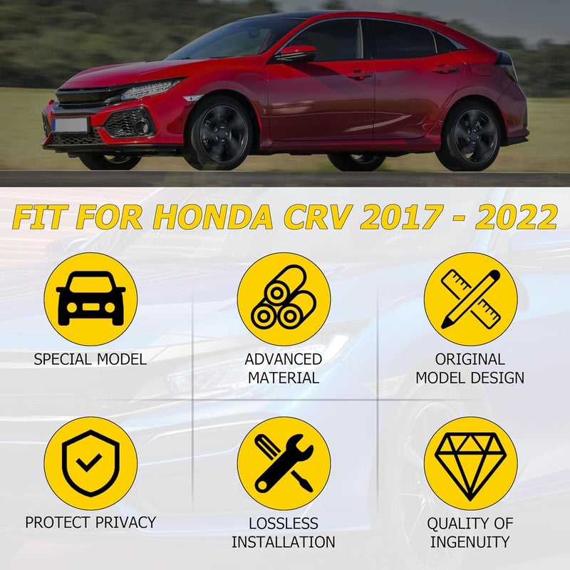 AUXMART for Honda CRV Retractable Cargo Cover 2017-2022 Waterproof Rear Trunk Cargo Cover Security Cargo Cover Shielding Shade Compatible with Honda CRV Accessories 2018 2019 2020 2021 - Image 3