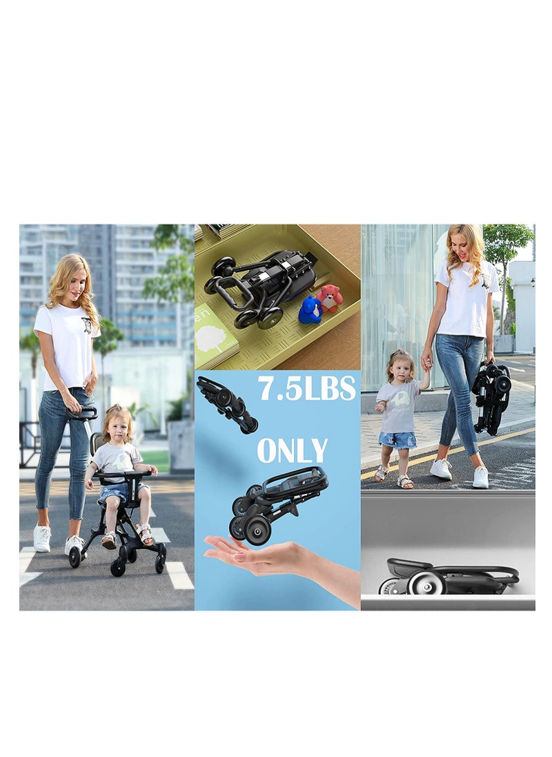 Generic Kids Stroller Compact Baby Stroller Lightweight Travel Stroller with Adjustable Handles and Backrest One-Hand Fold For Overhead Airplane Storage, Shopping Walking Travel  - Image 2