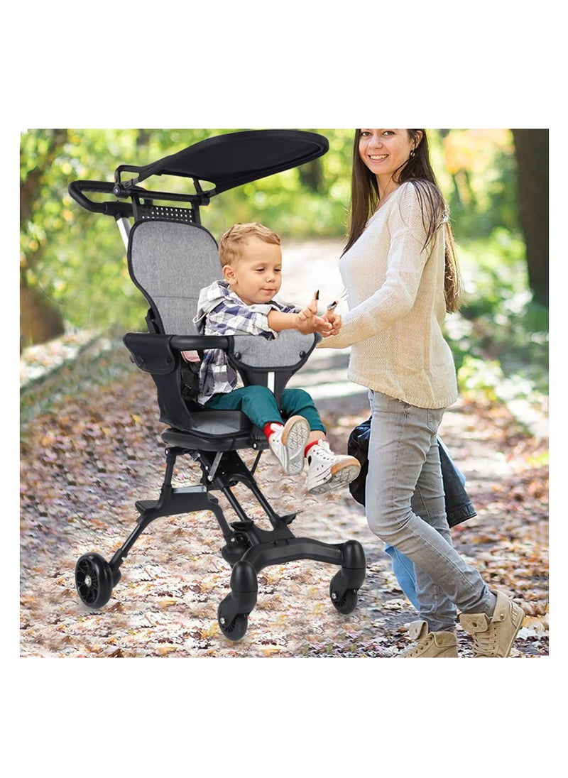 Generic Kids Stroller Compact Baby Stroller Lightweight Travel Stroller with Adjustable Handles and Backrest One-Hand Fold For Overhead Airplane Storage, Shopping Walking Travel  - Image 5