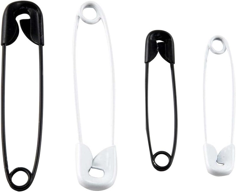 SINGER 00296 Assorted Color Safety Pins - 25 Count in Black and White - Image 2