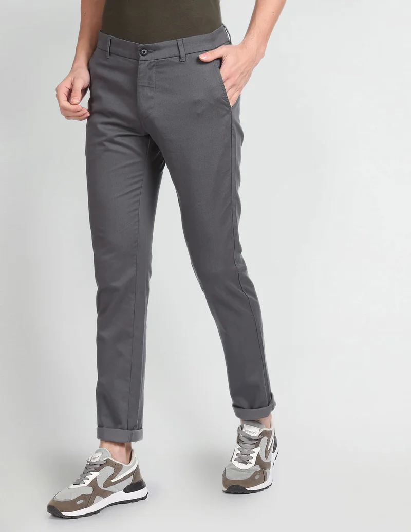 Arrow Geometric Printed Low Rise Trousers