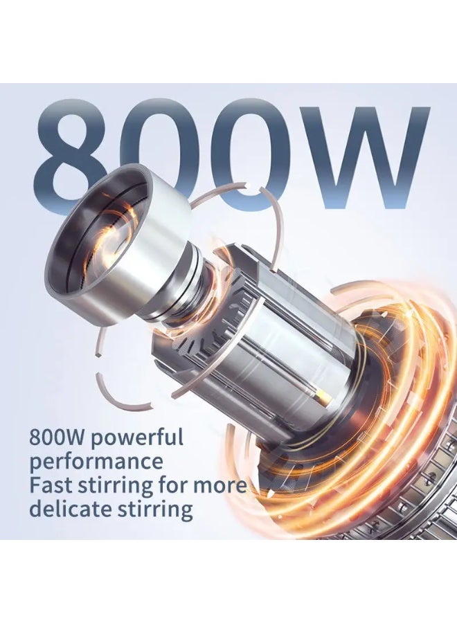 سوكاني خلاط يدوي سوكاني SK-1714-5 - محرك قوي 800 واط مع عمود من الفولاذ المقاوم للصدأ - Image 5