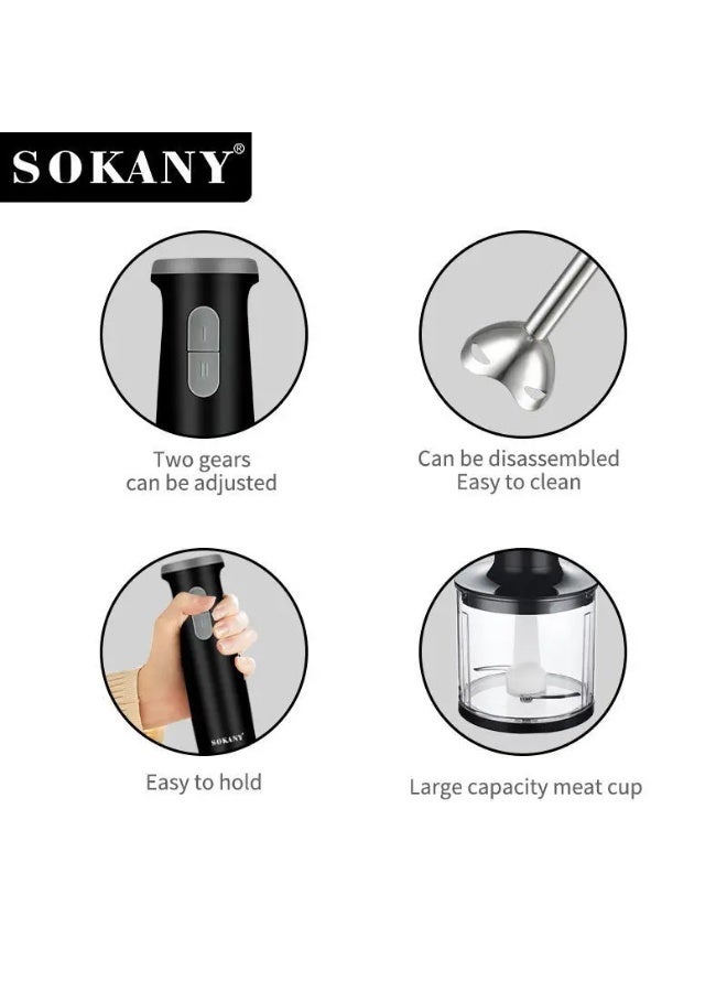 سوكاني خلاط يدوي سوكاني SK-1714-5 - محرك قوي 800 واط مع عمود من الفولاذ المقاوم للصدأ - Image 2