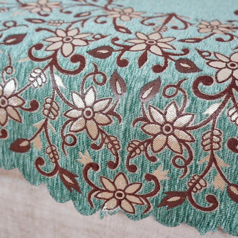 Fashion Throw l Shape Sofa Cover 7 Seater Chenille AntiSlip Sofa Cover Protector Covers Sofa Cover for Living Room Sofa Slipcovers Sage Green Design2 LShape - Image 4
