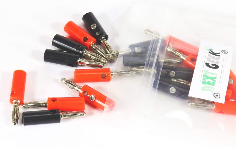 NEXT GEEK 10 Pairs Audio Speaker Wire Cable Banana Plugs Screw Type Connectors 4mm PACK OF 20 - Image 2
