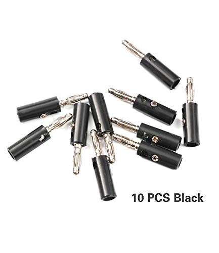 NEXT GEEK 10 Pairs Audio Speaker Wire Cable Banana Plugs Screw Type Connectors 4mm PACK OF 20 - Image 3
