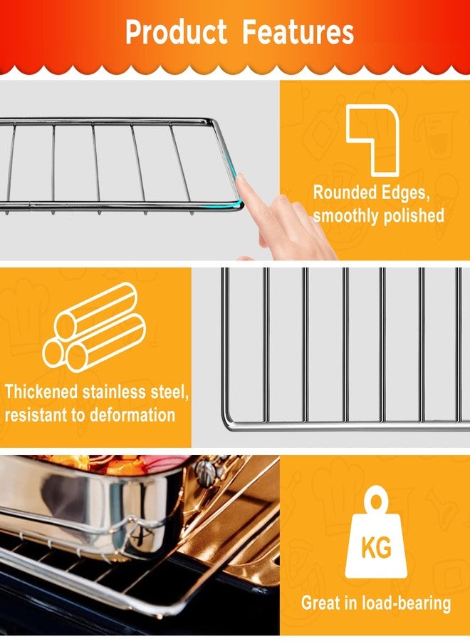 GWY رف سلكي لقلاية الهواء من GWY، متوافق مع قلاية الهواء وفرن التحميص الحراري من Cuisinart طراز TOA-26 و28 وAFR-25، سلة قلاية هواء من الفولاذ المقاوم للصدأ مقاس 11.2 بوصة × 10 بوصات، قطع غيار وملحقات، آمن للغسل في غسالة الأطباق - Image 5