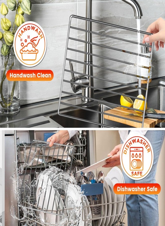 GWY رف سلكي لقلاية الهواء من GWY، متوافق مع قلاية الهواء وفرن التحميص الحراري من Cuisinart طراز TOA-26 و28 وAFR-25، سلة قلاية هواء من الفولاذ المقاوم للصدأ مقاس 11.2 بوصة × 10 بوصات، قطع غيار وملحقات، آمن للغسل في غسالة الأطباق - Image 4