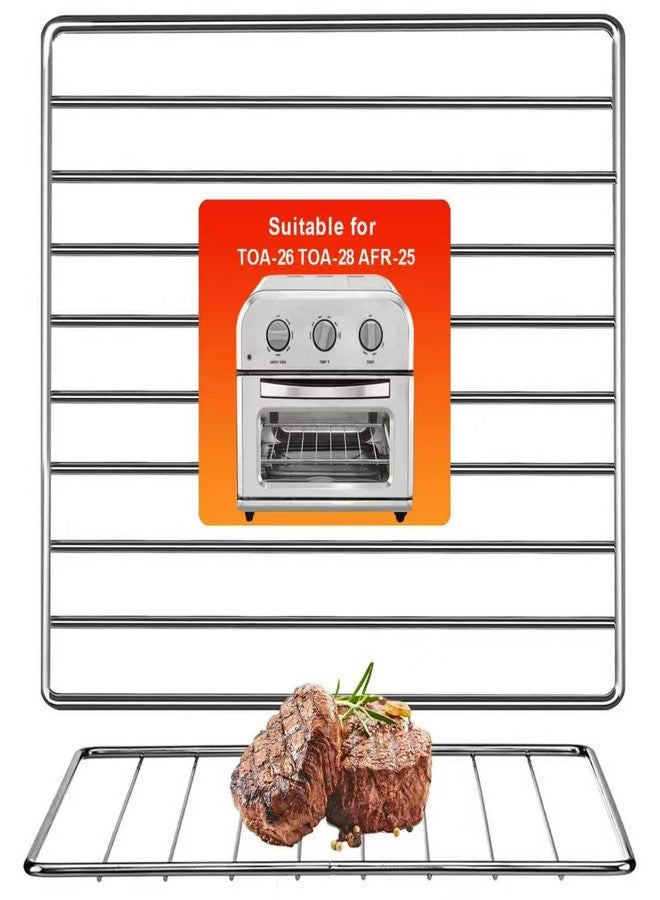 GWY رف سلكي لقلاية الهواء من GWY، متوافق مع قلاية الهواء وفرن التحميص الحراري من Cuisinart طراز TOA-26 و28 وAFR-25، سلة قلاية هواء من الفولاذ المقاوم للصدأ مقاس 11.2 بوصة × 10 بوصات، قطع غيار وملحقات، آمن للغسل في غسالة الأطباق - Image 1