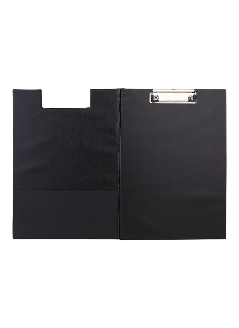 Deli - E38154B A4 Clipboard, Black, PVC Coating, Durable Anti-Corrosion Clip, Wear-Resistant Material - Image 1