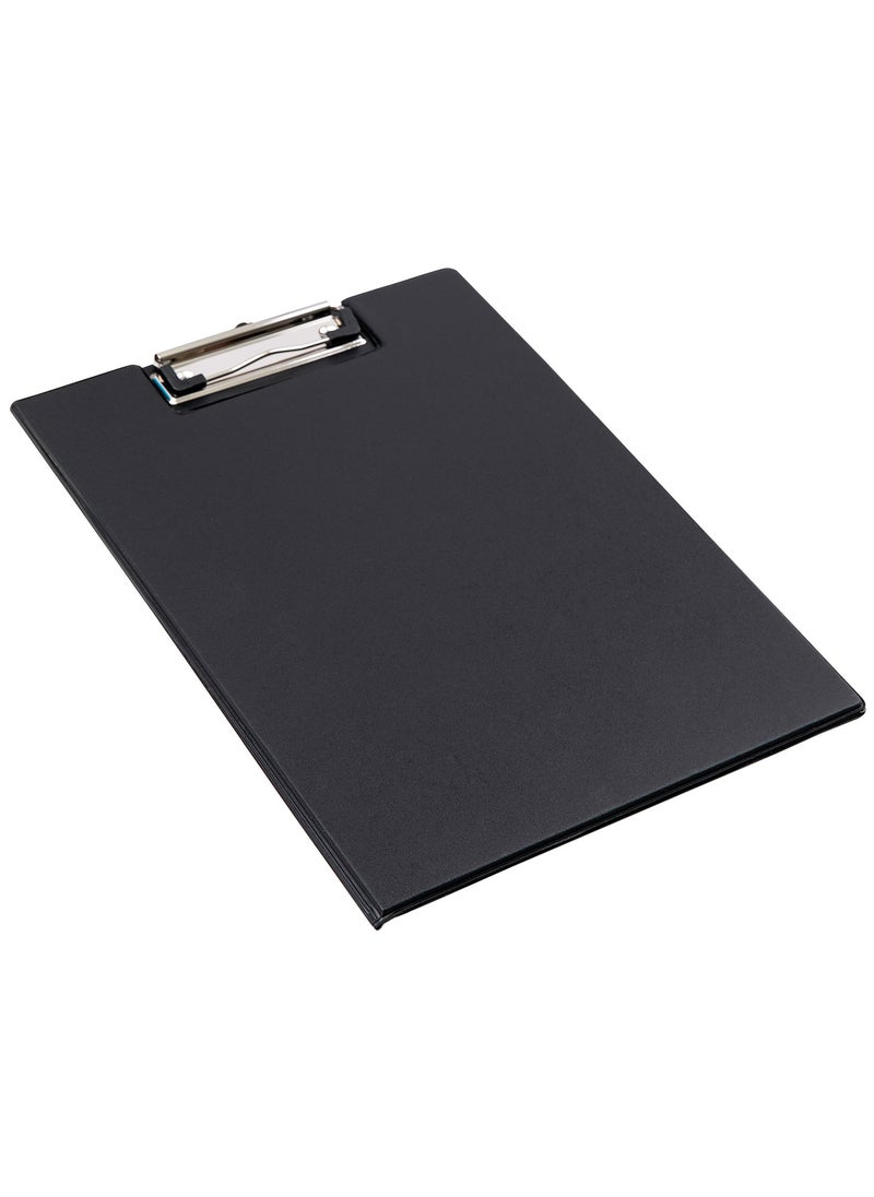 Deli - E38154B A4 Clipboard, Black, PVC Coating, Durable Anti-Corrosion Clip, Wear-Resistant Material - Image 1