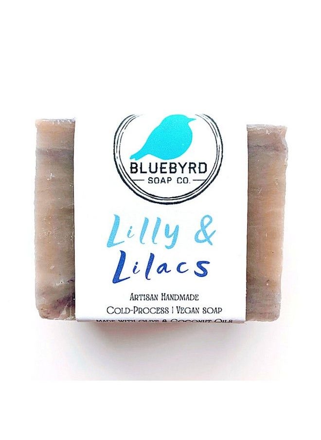 BLUEBYRD SOAP CO. Lilac & Lilies Floral Soap Bar For Women | Luxury Perfumed Soap For Daily Use & Guest Soap | Cruelty Free & Eco Friendly | Vegan Cold Pressed Hand Soap & Body Soap Bars For Women (Lilac)  - Image 2
