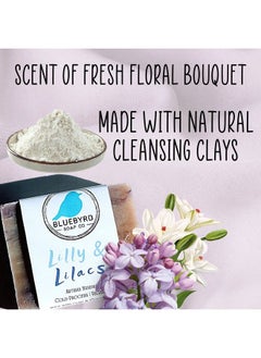 BLUEBYRD SOAP CO. Lilac & Lilies Floral Soap Bar For Women | Luxury Perfumed Soap For Daily Use & Guest Soap | Cruelty Free & Eco Friendly | Vegan Cold Pressed Hand Soap & Body Soap Bars For Women (Lilac)  - Image 4