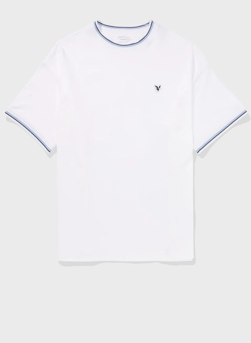 American Eagle Crew Neck Logo Detail T-Shirt