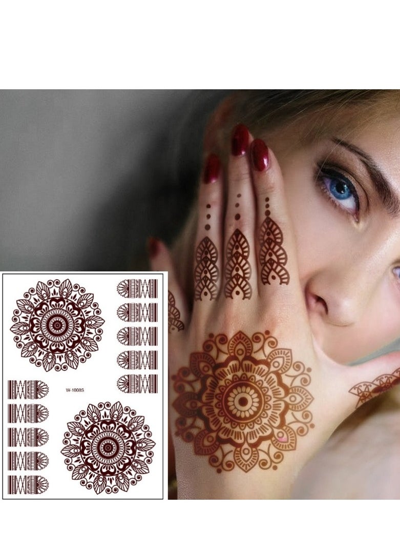 18 Sheets Henna Temporary Tattoo Stickers Mehndi Design Full Hand Brown - pzsku/ZEAAD6B59407286B8F356Z/45/_/1737083620/8cfb2e98-579e-43d9-9fd8-997d4616dcd4