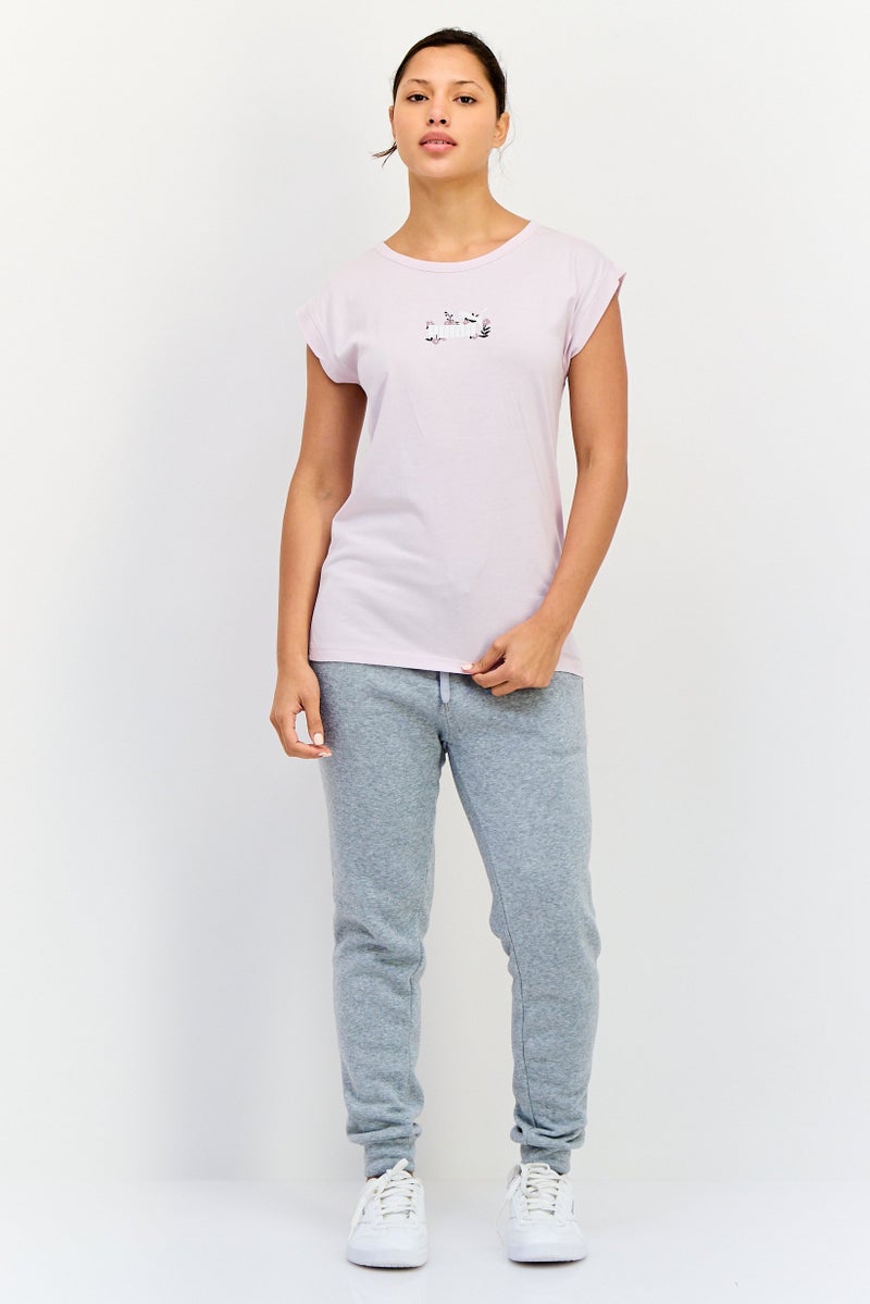 PUMA Women Relaxed Fit Cap Sleeves Outdoor T-shirt, Light Lavender - Image 4