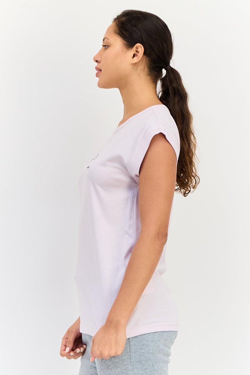 PUMA Women Relaxed Fit Cap Sleeves Outdoor T-shirt, Light Lavender - Image 2