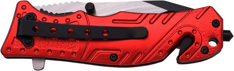 Tac-Force TAC Force TF-835 Series Spring Assist Folding Knife, Two-Tone Half-Serrated Blade, 4.5-Inch Closed - Image 2