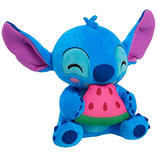 Just Play Disney Stitch Small Plush Stitch and Watermelon, Stuffed Animal, Blue, Alien, Kids Toys for Ages 2 Up by Just Play - Image 2