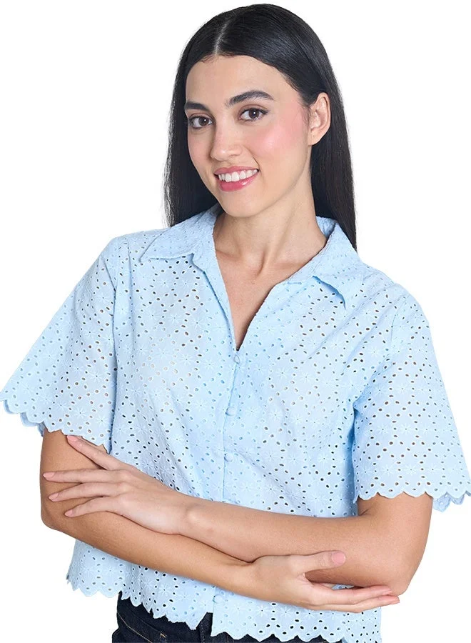 ASHARAE Women's Short Sleeve Button Down Shirt Top  Comfortable Material, Breathable Daily Wear, Casual Fashion Outfit, Special Occasion Outfit, Trendy & Chic Apparel
