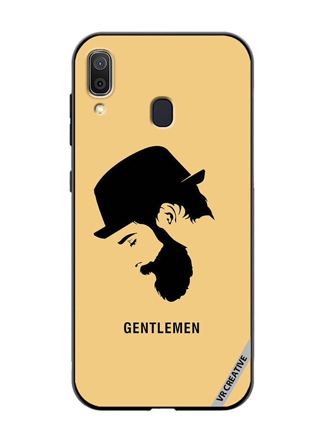 VR CREATIVE Protective Case Cover For Samsung Galaxy A30 Gentlemen Design Multicolour - Image 1