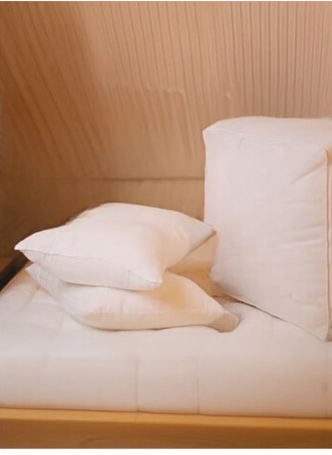 SMART HOME Savings Package | Mattress Pad Height 14 cm with 2 Hotel Pillows 75x50 cm - White  - Image 2