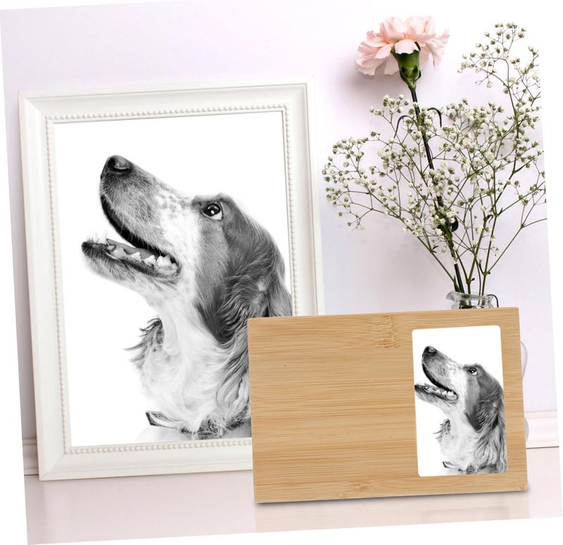 Luxshiny Pet Ashes Urn Box Cremation Casket for Cats Dogs with Photo Frame Elegant Memorial Keepsake for Pet Ashes Meaningful for Pet Loss - Image 4