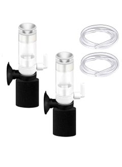 Sponge Filter Internal Aquarium Filter Biochemical Sponge Filters Aquarium Quiet Air Pump Filter for Small Fish Tank Shrimp Aquarium Hobbyist (2PCS)
