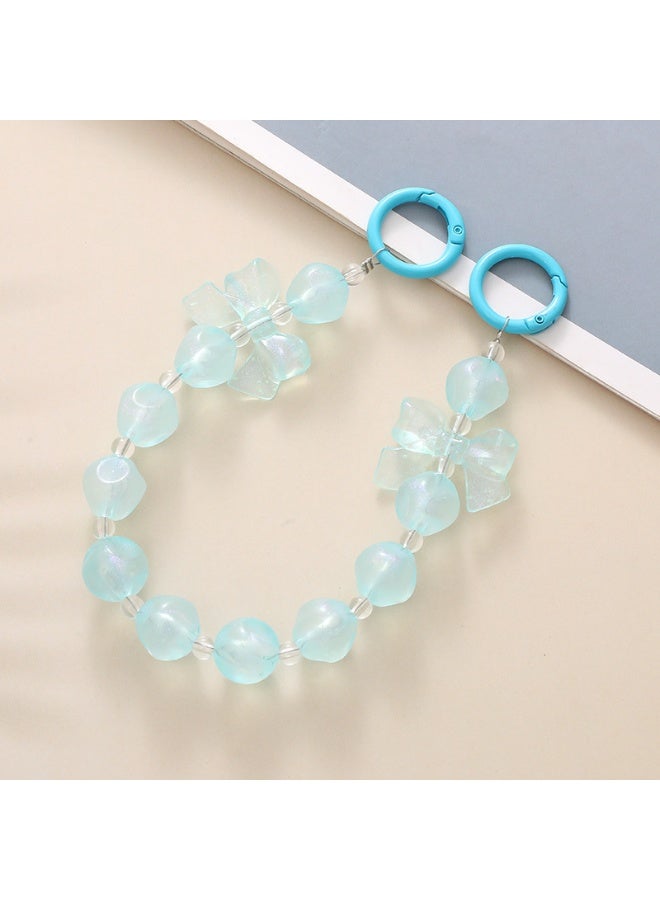 NIBEMINENT Phone Charm/ Chain Strap for Women Girls,K005 Fleshy Fig Cell Phone Case Lanyard Wrist Strap，Blue