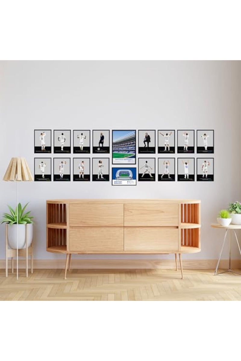 QUOTE - UNQUOTE ART Cristiano Ronaldo Framed Wall Poster Real Madrid Posters - Original Football Illustration - Minimalist Modern Art - 17x25 inches - Black Frame - Image 4
