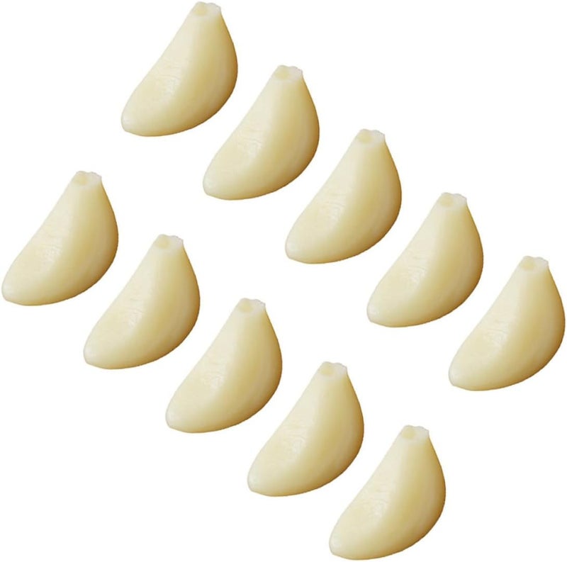 Ciieeo 10pcs Artificial Garlic Cloves Simulation Garlic Models Fake Vegetable Kitchen Decor Photo Props for Home and Restaurant Decoration - Image 1