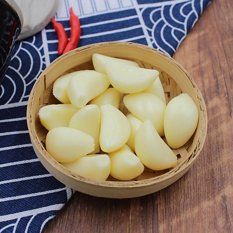 Ciieeo 10pcs Artificial Garlic Cloves Simulation Garlic Models Fake Vegetable Kitchen Decor Photo Props for Home and Restaurant Decoration - Image 4