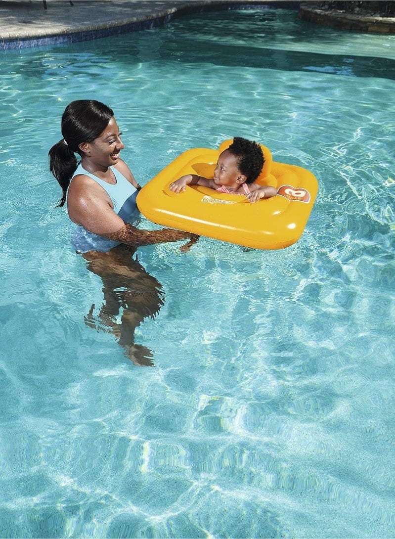 بست واي Bestway Swim Safe طوق سباحة للأطفال الرضع، 76×76 سم، أصفر - Image 4