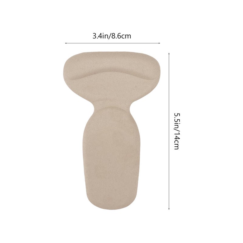 Non Slip Adhesive Front Foot Pads and Heel Grips 5pcs Set Soft Fabric Cushion Inserts for Loose Shoes Blister Prevention - Image 3