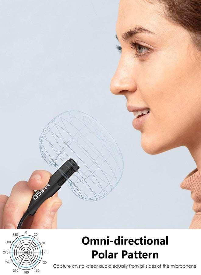 MillSO USB Microphone for Laptop Gooseneck Portable Mini USB Computer Microphone Plug&Play Omnidirectional External USB PC Microphone for YouTube, Streaming, Podcasting, Recording, Gaming - 1 FT - Image 3