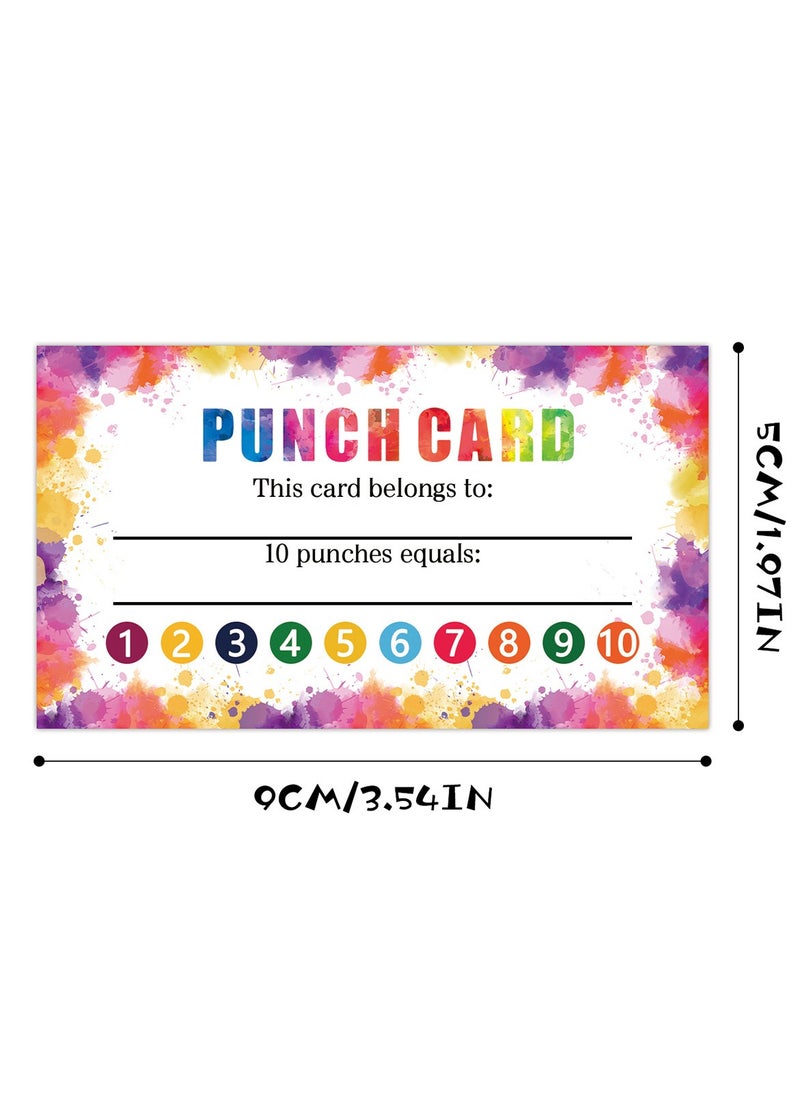 RedMapleTEK Teacher Punch Cards 50 Pack Student Encouragement Behavior Reward Cards, Classroom and Business Teacher Reward Cards  - Image 1