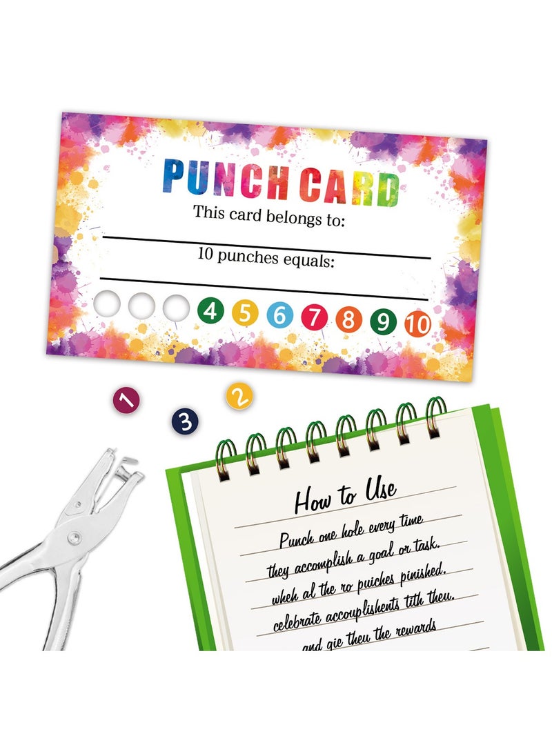 RedMapleTEK Teacher Punch Cards 50 Pack Student Encouragement Behavior Reward Cards, Classroom and Business Teacher Reward Cards  - Image 3